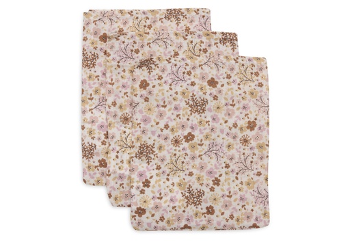 [561495] Jollein | Washandje Flower Fairies Tetra 15x20cm 3-pack
