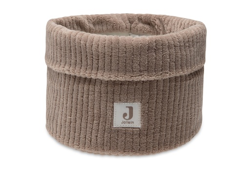 [561506] Jollein | Verzorgingsmand Cloudy Rib Milky Coffee Bruin 14x18x18cm