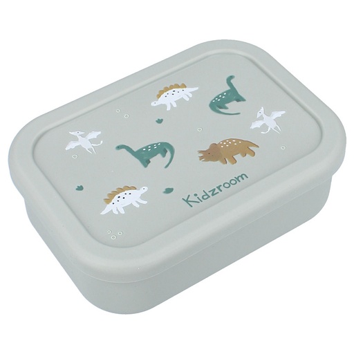 [561516] Kidzroom | Brooddoos Small Talk Dino Silicone Groen 6x17x12cm