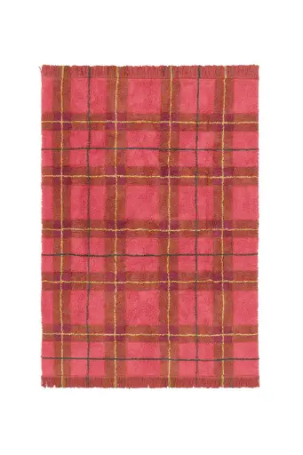 [561545] Lorena Canals | Kamertapijt Tartan Vintage Red 90x120cm