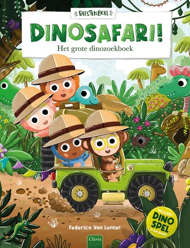 [561621] Clavis | Boek Dinosafari! Het Grote Dinozoekboek  Beestenboel - Frederico Van Lunter