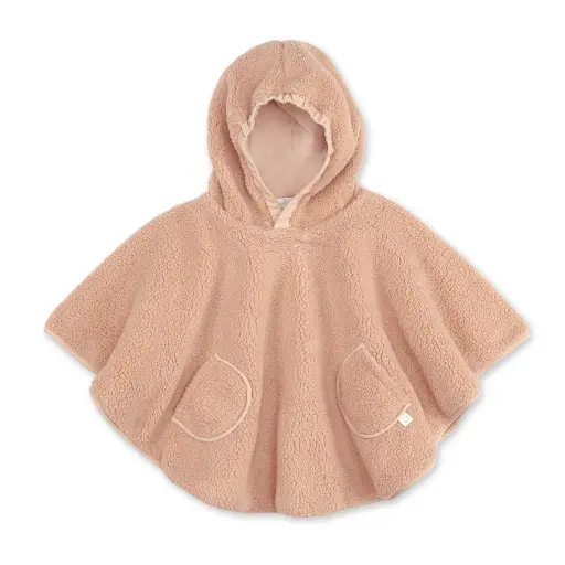 [561628] Bemini | Poncho Outdoor Softy Teddy Naturel 9-36m