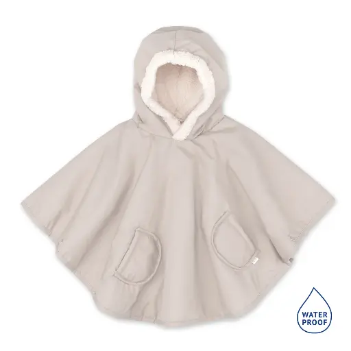 [561654] Bemini | Poncho Outdoor Teddy Waterdicht Neutral 9-36m