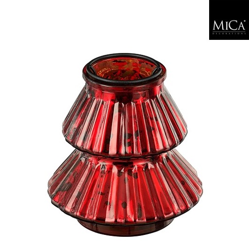 [561709] Mica | Theelichthouder Boom Rood 13 x Ø12cm 