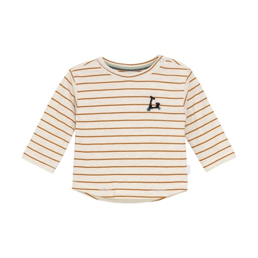 Noppies | T-shirt Boys Sanborn Longsleeve Stripe Off White