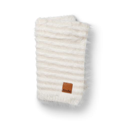 [562864] Elodie | Deken Furry Knit Vanilla White