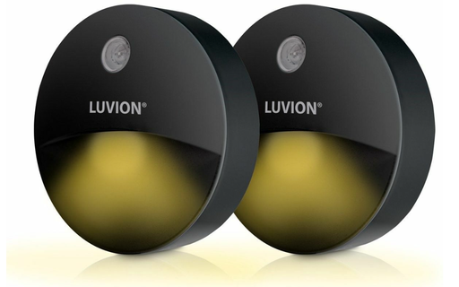 [562865] Luvion | Nachtlamp Led Duo-Pack Zwart 