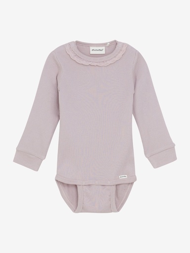 Minymo | Body Girls Longsleeve Shadow Gray