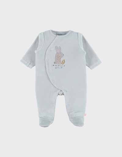 Noukies | Pyjama Fancy Fox Velours Konijn Aqua