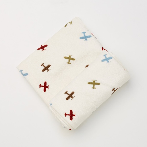 [563881] More Than Babies |Deken Planes Katoen All Over Vliegtuig