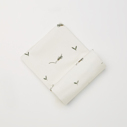 [563882] More Than Babies |Deken Grasshopper Bamboo All Over Sprinkhaan
