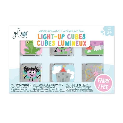 [564031] Glo Pals | Badspeelgoed Light Up Cubes Fairy 6-pack