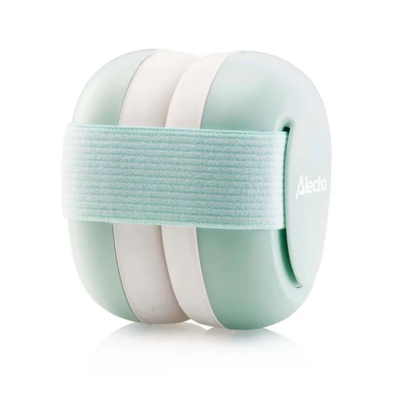 [564044] Alecto | Gehoorbescherming BV74 Met Hoofdband Wit/Groen +12M