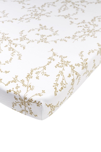 [564047] Meyco | Hoeslaken Branches Sand  Jersey Rond Ø95cm