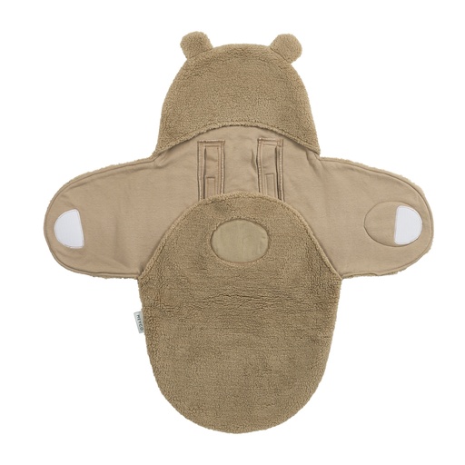 [564086] Meyco | Wikkeldeken Teddy Bear Warm Brown Bruin