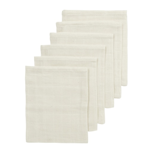 [564159] Meyco | Washandje Nature Ecru 20x17cm 6-pack
