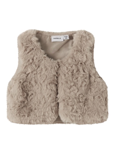 Name it | Gilet Girls Nbfnano Island Fossil