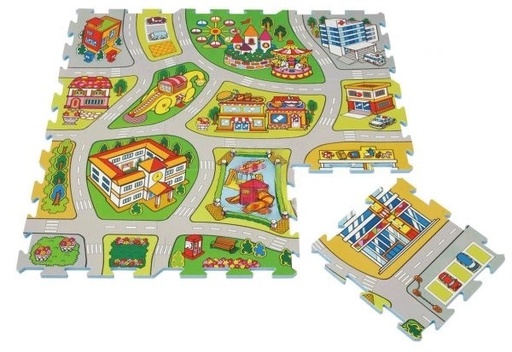 [564786] Nido.Nido | Puzzelmat City Map 9-pack