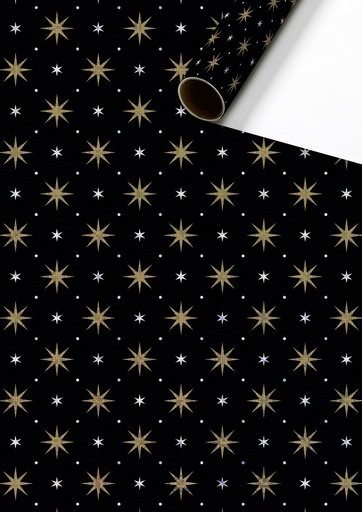 [565308] Stewo | Geschenkpapier Rol Zidonia Zwart 70x150cm