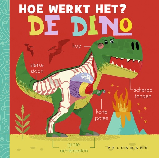 [565371] Pelckmans | Boek "Hoe werkt het? De dino" 3-8Y - Amelia Hepworth