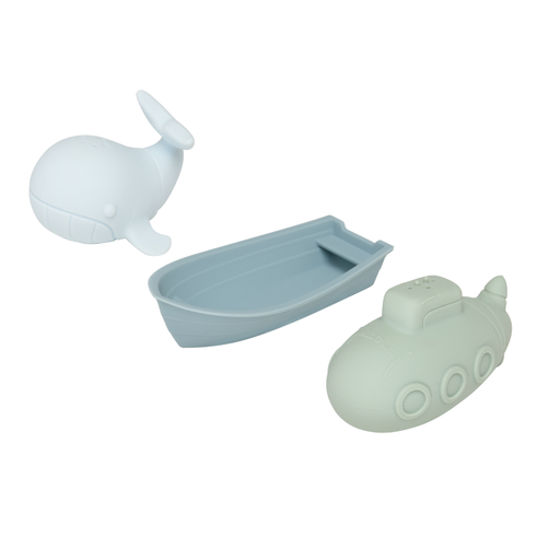 [565497] Petit Truc | Badspeelgoed Petit Plouf Set Ocean Blauw/Groen