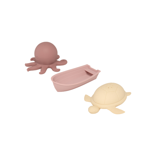 [565498] Petit Truc | Badspeelgoed Petit Plouf Set Sand Roze/Ecru