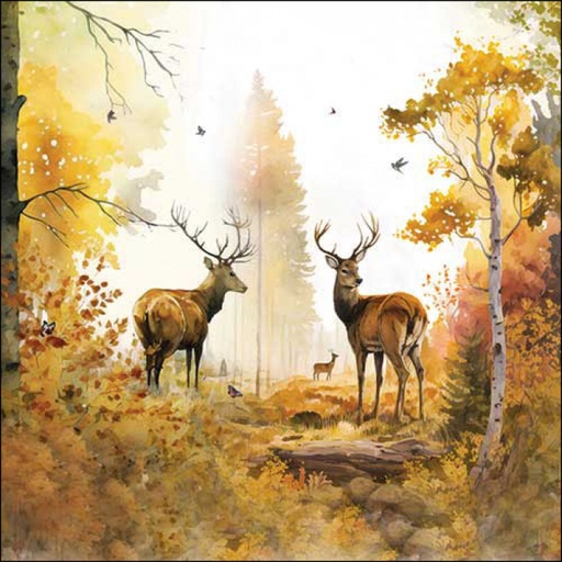 [565505] Ambiente | Servetten Autumn Forest 3-laags 33x33cm 20-pack