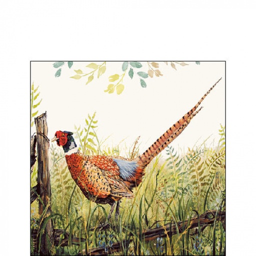 [565507] Ambiente | Servetten Glorious Pheasant 3-laags 100%FSC 25x25cm 20-pack
