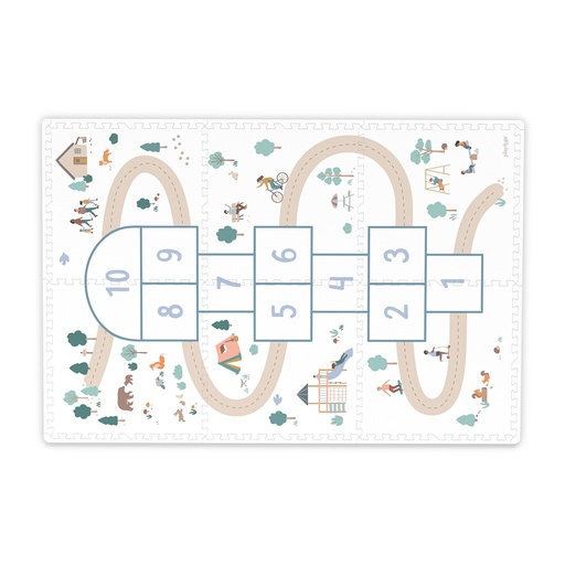 [565624] Play & Go | Puzzelmat Eevaa Tiloo Hopscotch 6-pack
