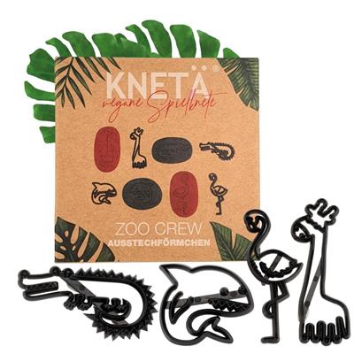[565654] Kneta | Knutselvormen Zoo Crew Uitsteekvormen 4-pack 10x10x2cm