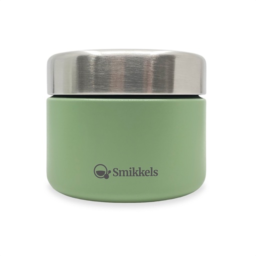 [565678] Smikkels | Voedselcontainer RVS Groen 420ml 
