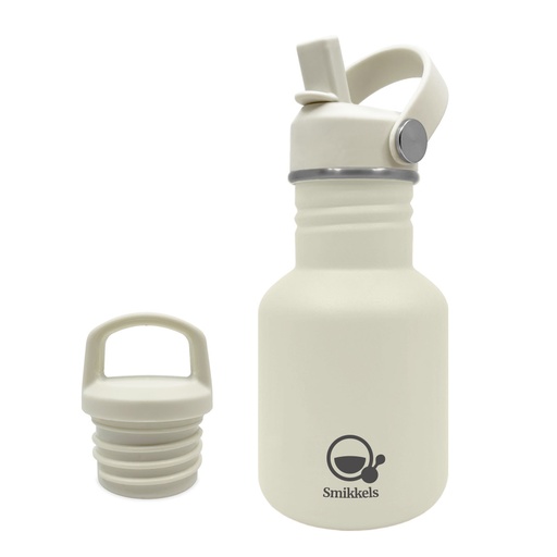 [565689] Smikkels | Drinkfles RVS Wit 350ml 