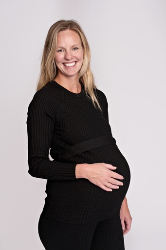 Love2wait | Shirt Knit Belt Long Sleeves Black