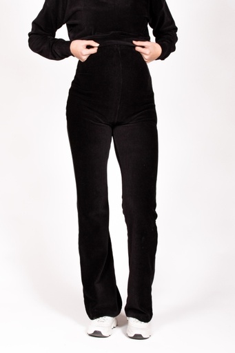 Love2wait | Pants Velvet Flared Black