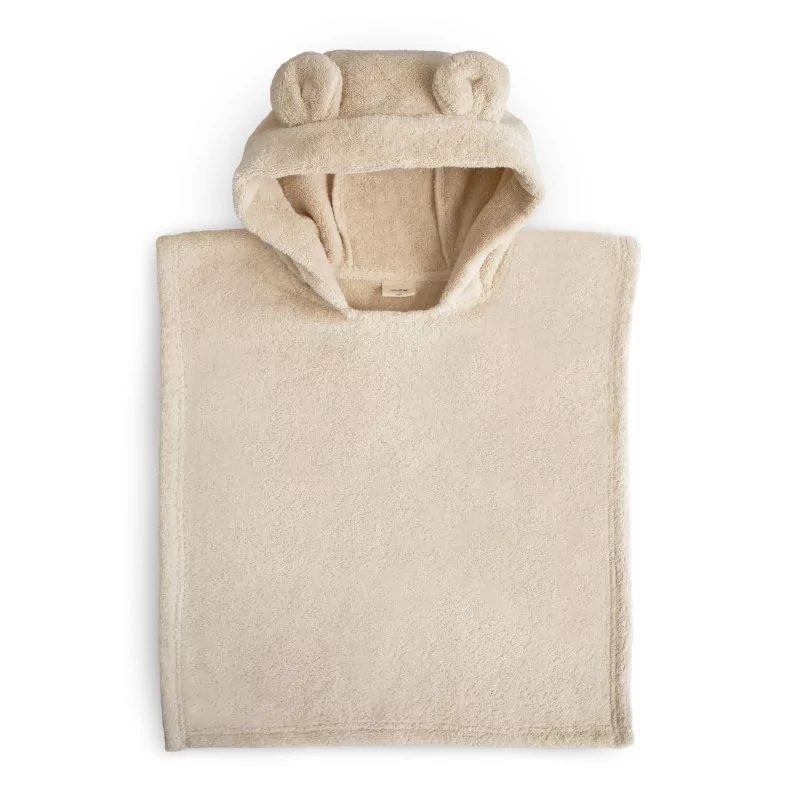 [565968] Mushie | Poncho Fogg Ecru 1-3Y