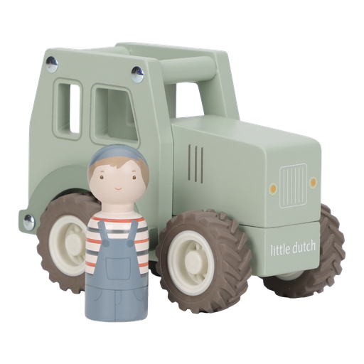 [565987] Little Dutch | Speelfiguur Tractor Hout
