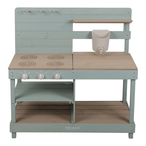 [565994] Little Dutch | Buitenkeuken Groen 88x40x91cm