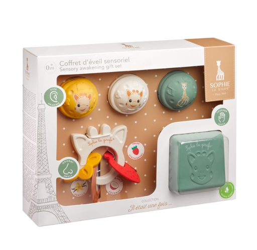 [566255] Sophie La Girafe | Giftset Muzikale Ballen/Geurende Ring/Kubus