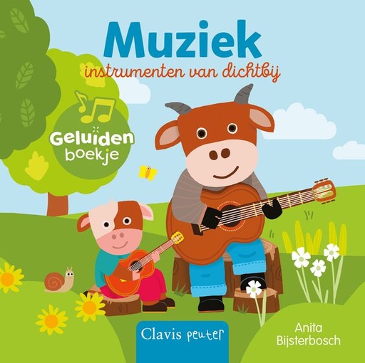 [566270] Clavis | Boek Muziekinstrumenten van Dichtbij - geluidenboekje - Anita Bijsterbosch