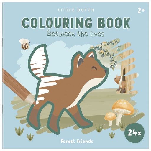 [566442] Little Dutch | Kleurboek Forest Friends Between The Lines