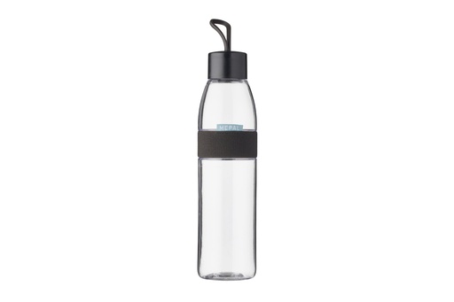 [566460] Mepal | Drinkfles Ellipse Nordic Black Zwart/Transparant 700ml