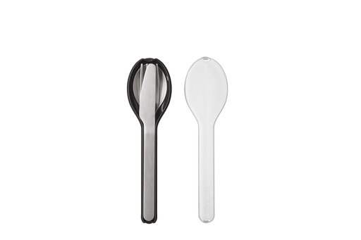 [566468] Mepal | Bestek Ellipse Set in Houder Lepel/Vork/Mes Nordic Black 3-delig
