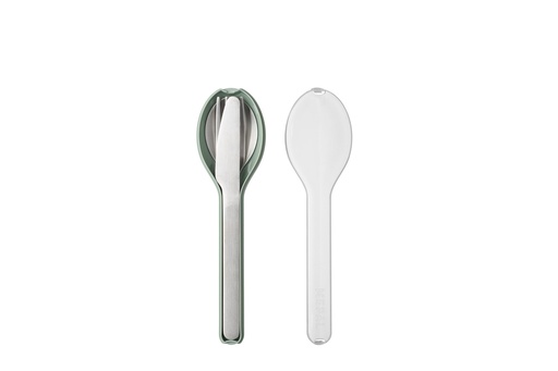 [566469] Mepal | Bestek Ellipse Set in Houder Lepel/Vork/Mes Nordic Sage 3-delig