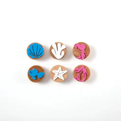 [566530] Childgen | Stempelset Wooden Stamp Mermaid