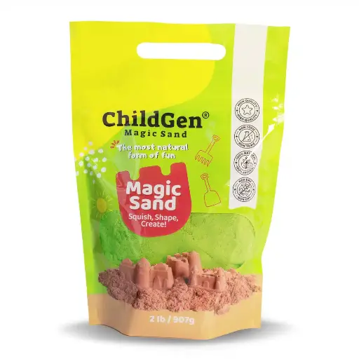 [566540] Childgen | Kinetisch Zand Magical Sand Refill Green 907gr