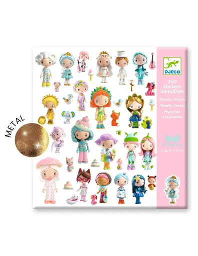 [566599] Djeco | Stickers De Kleine Wereld Van Tinyly Metalic