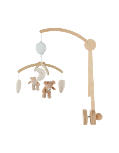 [566699] Noukies | Muziekmobiel Lilly Fluffy, Orso & Lilly Houten Arm 