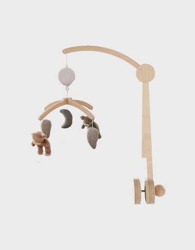 [566711] Noukies | Muziekmobiel Fluffy & Orso Houten Arm Fluffy, Orso & Lilly