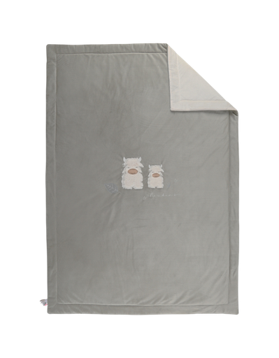 [566754] Noukies | Deken Fluffy, Orso & Lilly Kaki Groen/Ecru 100x140cm
