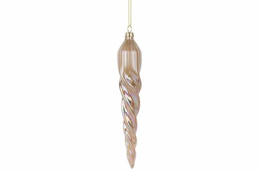 [566813] Cosy & Trendy | HANGER CONE IRIDESCENT CREME 3X3XH20CM G